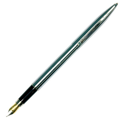 Ручка перьевая "Dyna", цвет корпуса: хром корпуса: хром Материал: металл, пластик инфо 293b.