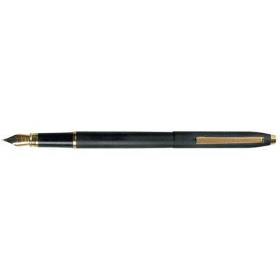 Ручка перьевая "Sterling", цвет корпуса: черный, золото черный, золото Материал: металл, пластик инфо 387b.