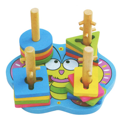 Развивающая игрушка "Формы на палочках Бабочка" с палочками, 16 геометрических фигур инфо 940b.
