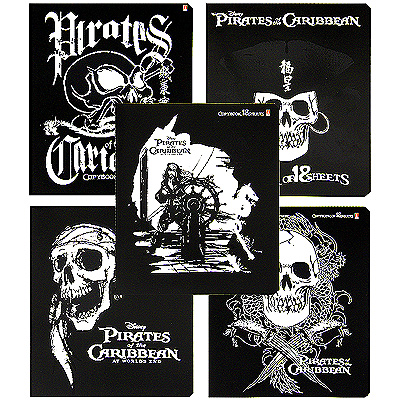 Набор тетрадей "Pirates of the Caribbean", 5 шт 100-0938 Состав 5 тетрадей в линейку инфо 1056b.
