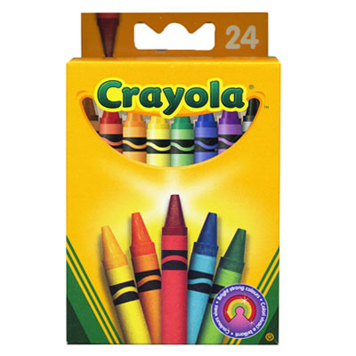 Набор разноцветных восковых мелков "Crayola", 24 шт Изготовитель: США Состав 24 мелка инфо 1179b.