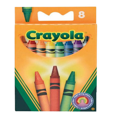 Набор разноцветных восковых мелков "Crayola", 8 шт США Состав 8 разноцветных мелков инфо 1183b.