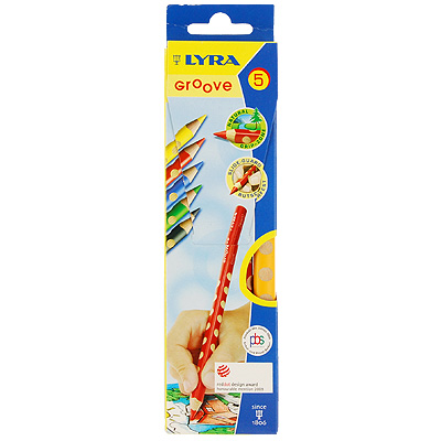 Набор цветных карандашей "Groove", 5 шт см Изготовитель: Германия Артикул: 3811050 инфо 1209b.