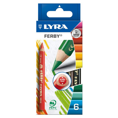 Набор цветных карандашей "Ferby", 6 шт шт Производитель: Германия Артикул: 3621060 инфо 1212b.