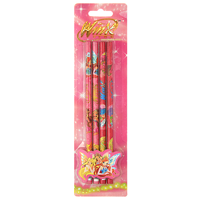 Набор чернографитных карандашей "Winx Club", 4 шт 65284 Изготовитель: Китай Состав 4 карандаша инфо 1321b.
