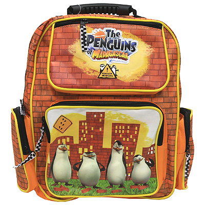 Рюкзак школьный BOOM "Пингвины из Мадагаскара" 34 см х 11 см инфо 1390b.