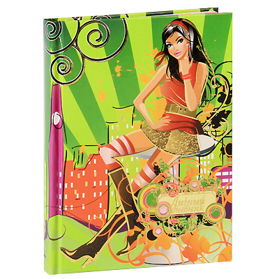 Личный дневник "Девушка" 1,3 см Материал: бумага, картон инфо 1585b.