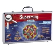 Магнитный конструктор "Supermag Classic: Wheels Multicolor", 240 элементов 0498 240 элементов конструктора, металлический кейс инфо 1656b.