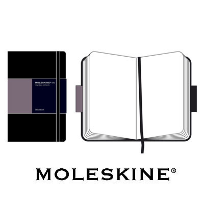 Записная книжка Moleskine, "Folio" (для рисунков), A4, черная оказывается в руках людей неординарных инфо 10212c.