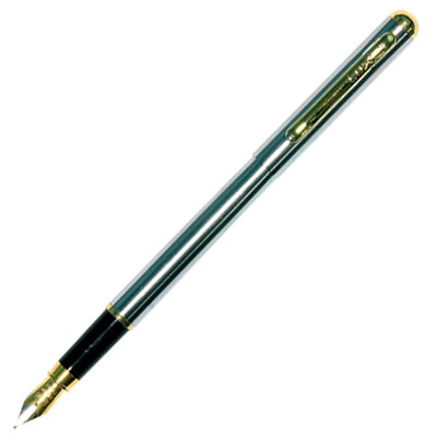 Ручка перьевая "Marvel", цвет корпуса: хром, золото хром, золото Материал: металл, пластик инфо 13747c.