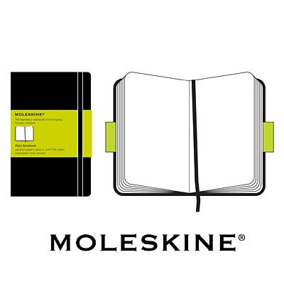 Записная книжка Moleskine, "Classic" (нелинованная), Large, черная оказывается в руках людей неординарных инфо 2126d.