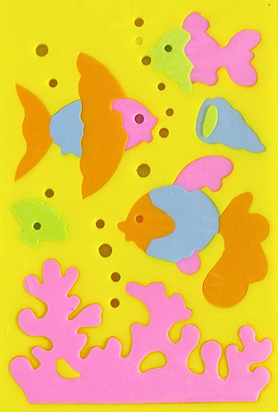 Мягкая мозаика "Рыбки" 1 см Состав 16 деталей инфо 8871d.
