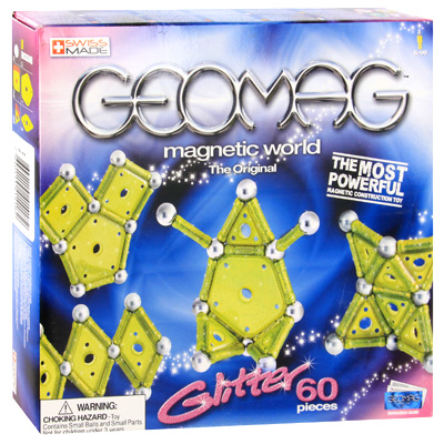 Магнитный конструктор "Geomag Glitter", 60 элементов оборудования Состав 60 элементов конструктора инфо 9024d.