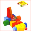 Набор деревянных кубиков "Мышкины кубики" деревянный контенер-каталка, инструкция в картинках инфо 5368e.