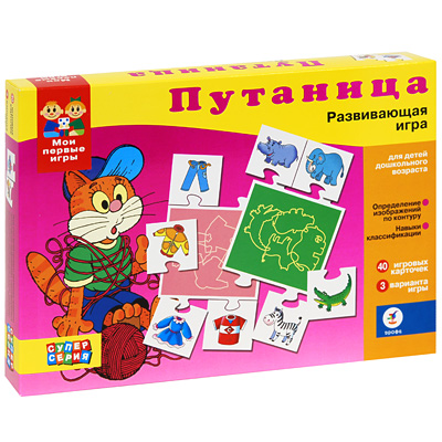 Развивающая игра "Путаница" карточек, инструкция на русском языке инфо 5562e.