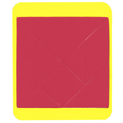 Мягкий танграм "Квадрат Пифагора", цвет: желтый, красный см Состав 8 элементов танграма инфо 5592e.