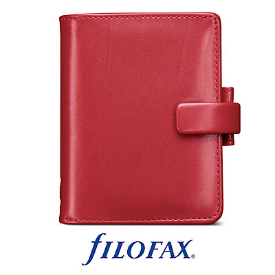 Органайзер Filofax "Metropol" Цвет: красный, формат: Mini "file of facts" (папка фактов) инфо 5790e.