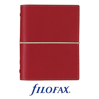 Органайзер Filofax "Domino" Цвет: красный, формат: Pocket "file of facts" (папка фактов) инфо 5792e.