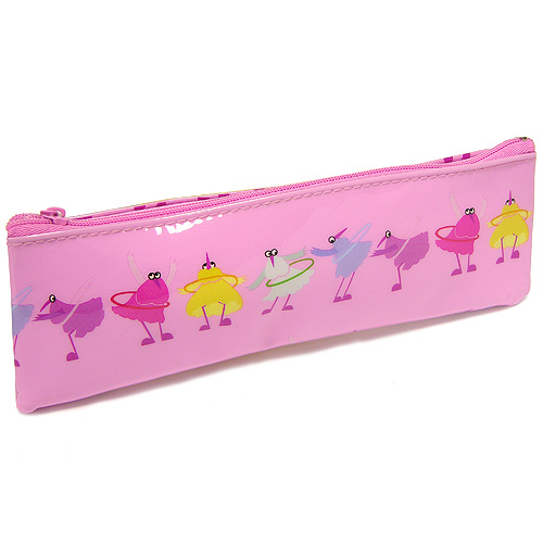Пенал "Танцующие птички" плоский, цвет: розовый Страна-изготовитель: Китай Материал: пластик, полиэстер инфо 5812e.