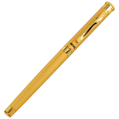 Ручка роллер "Regal" Цвет: золотистый Состав Ручка роллер, подарочный футляр инфо 5875e.