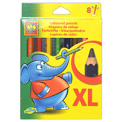 Набор цветных карандашей "XL", 8 цветов см Состав 8 цветных карандашей инфо 5900e.