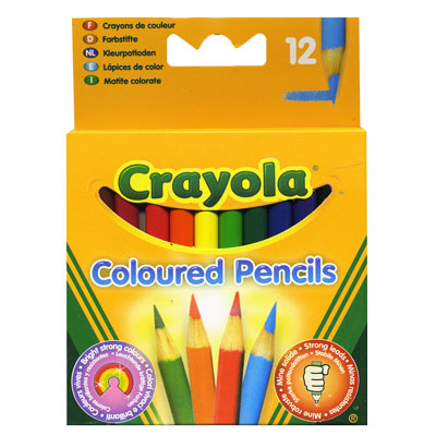 Набор коротких цветных карандашей "Crayola", 12 шт Бразилия Состав 12 цветных карандашей инфо 5908e.