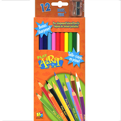 Набор цветных карандашей с точилкой, 12 цветов Серия: Play Art инфо 5919e.