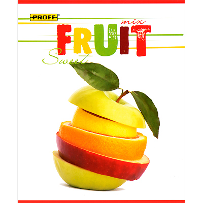Тетрадь Proff "Наборные фрукты", 48 листов, в ассортименте зависимости от наличия на складе инфо 6049e.