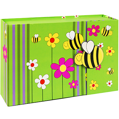 Подарочный канцелярский набор для девочки "Пчелы", 3 предмета пластик Изготовитель: Китай Артикул: 9621 инфо 6134e.