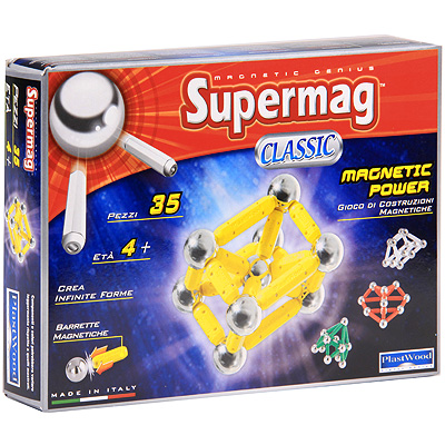 Магнитный конструктор "Supermag Classic: Magnetic Power", 35 элементов см Состав 35 элементов конструктора инфо 6396e.