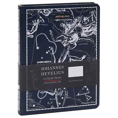 Тетрадь дизайнерская "Johannes Hevelius", в твердом переплете 17 см Количество листов: 192 инфо 5176a.