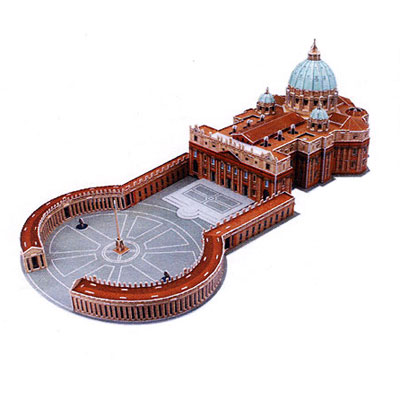 Конструктор-макет "Собор Святого Петра", 144 элемента Таиланд Состав 144 элемента конструктора инфо 5353a.