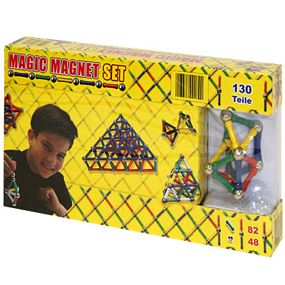 Магнитный конструктор "Magic Magnet Set", 130 элементов см Состав 130 элементов конструктора инфо 6189a.
